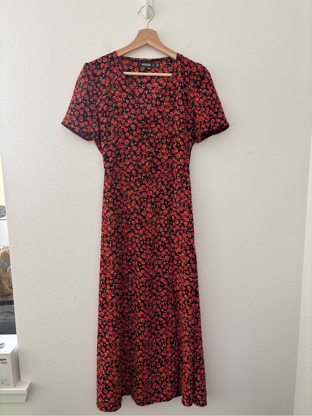 Missguided floral maxi dress